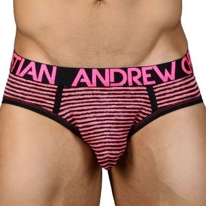 Andrew Christian Neon Paradise Stripe Brief